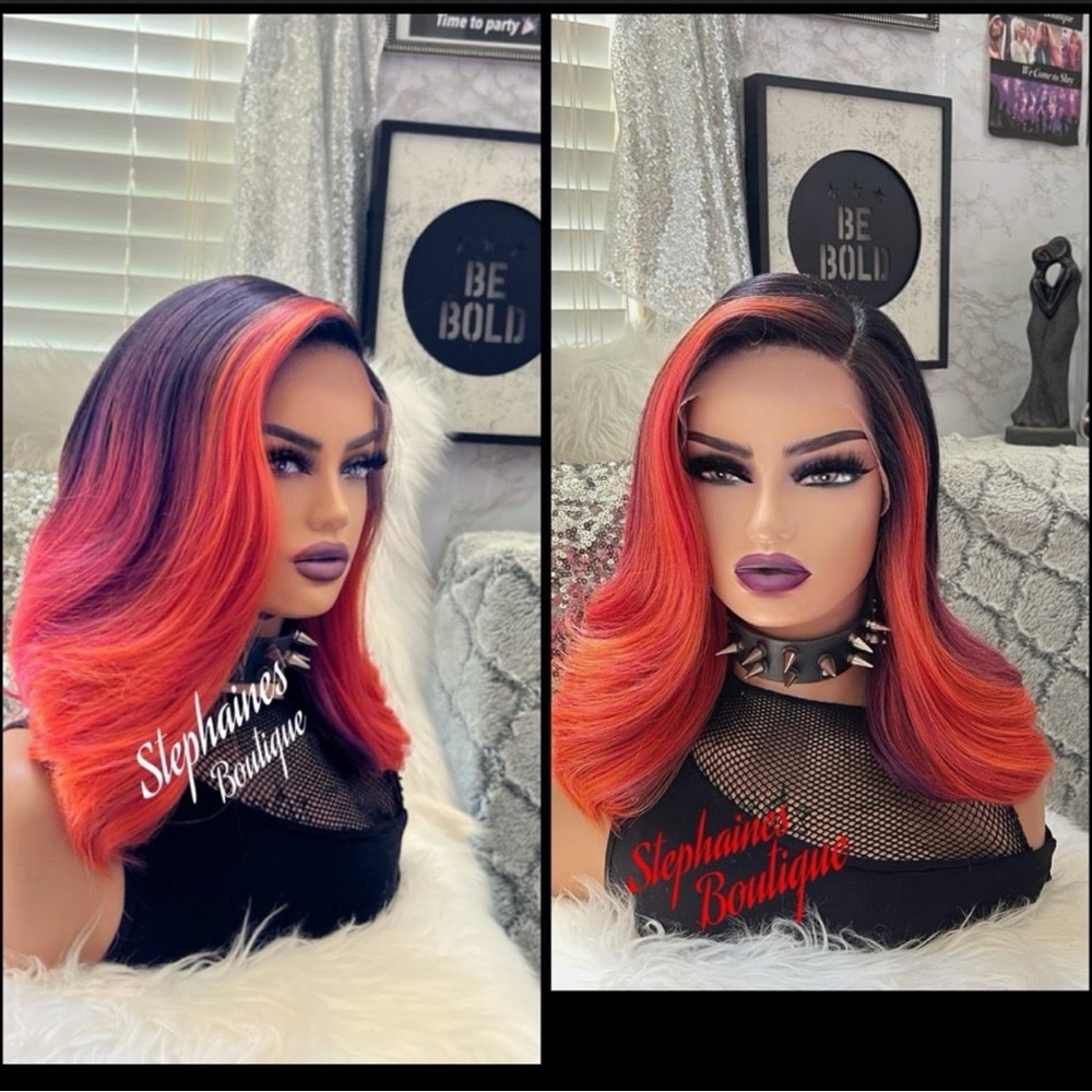 Human Hair Blended Lace Front Wig